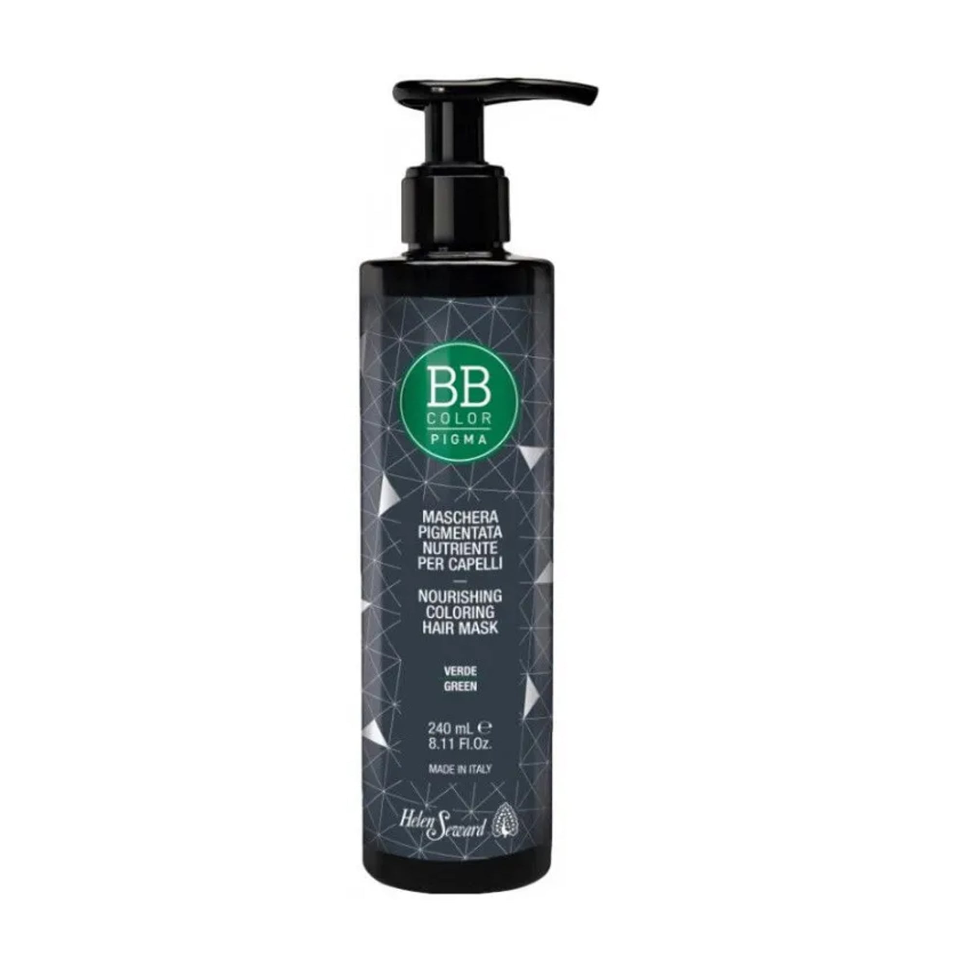 Уцінка! Живильна маска для волосся Helen Seward BB Color Pigma Nourishing Coloring Hair Mask для надання блиску, Green, 240 мл
